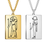 Powerful and Beautiful Ancient Egyptian Deity Pendant Necklace God Horus, Anubis, Goddess Isis